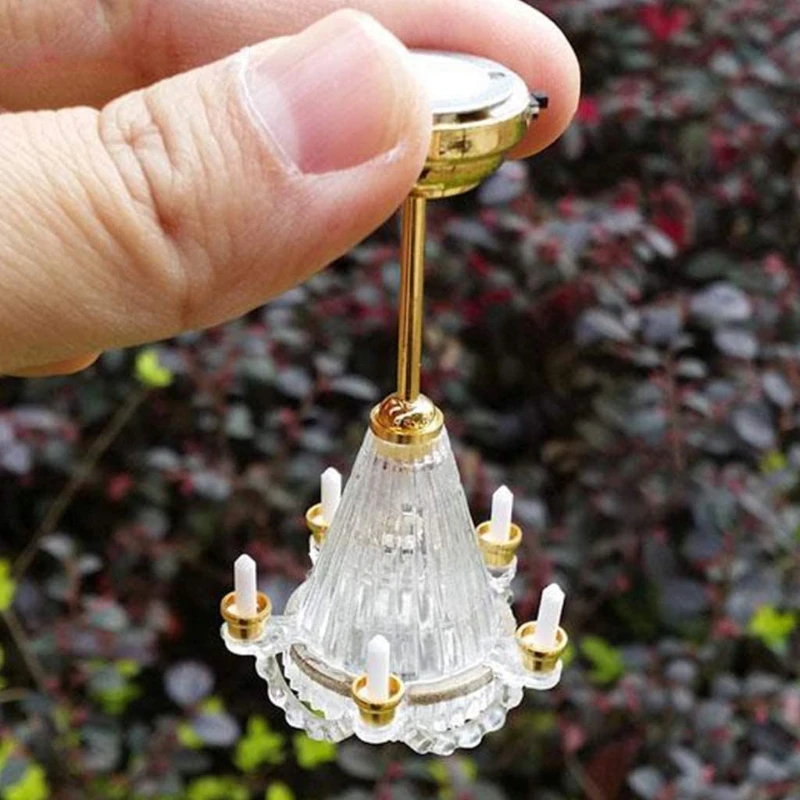 

Furniture Miniature Ceiling Light Girls Decorative Ornaments Toy Miniature Light Portable Relieve Boredom Dollhouse Toys