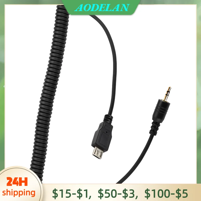 AODELAN F6 2.5มม.รีโมทลั่นชัตเตอร์สำหรับ Fujifilm X-T100, X-H1, X-A5, X-PRO2, X-T2, X-T1,x-T20,XT10, X-E3, X70, X30
