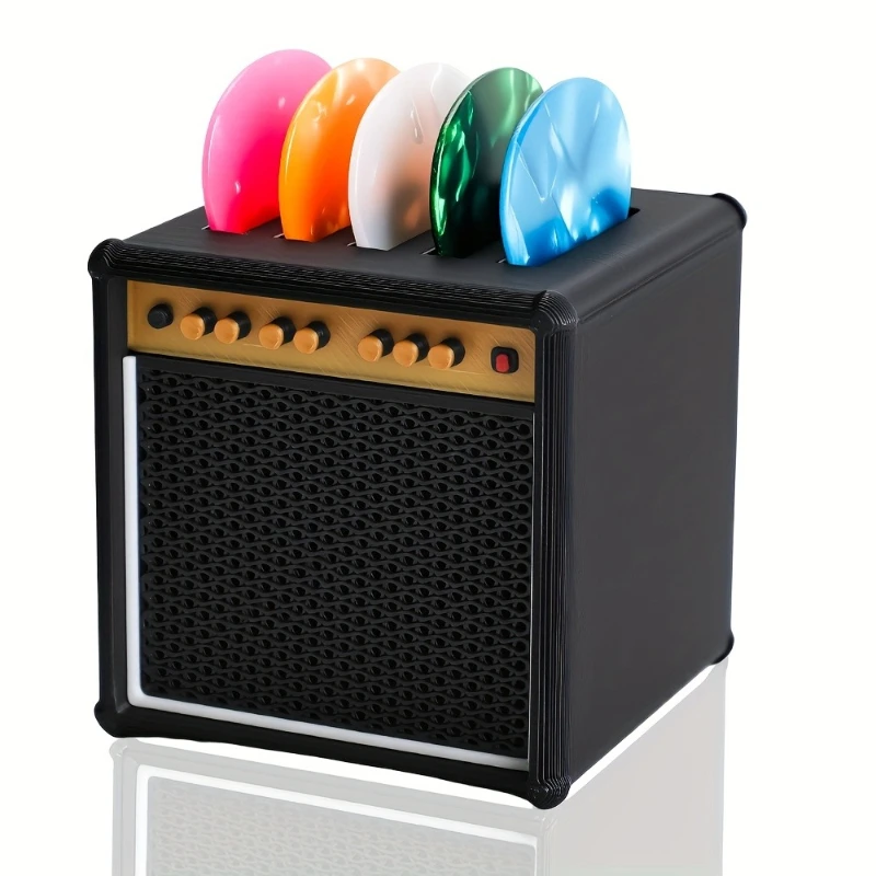 1Set Popular Guitar Pick Holder Speaker Model Portable Rack Suitable for Guitarists Pick Organizer