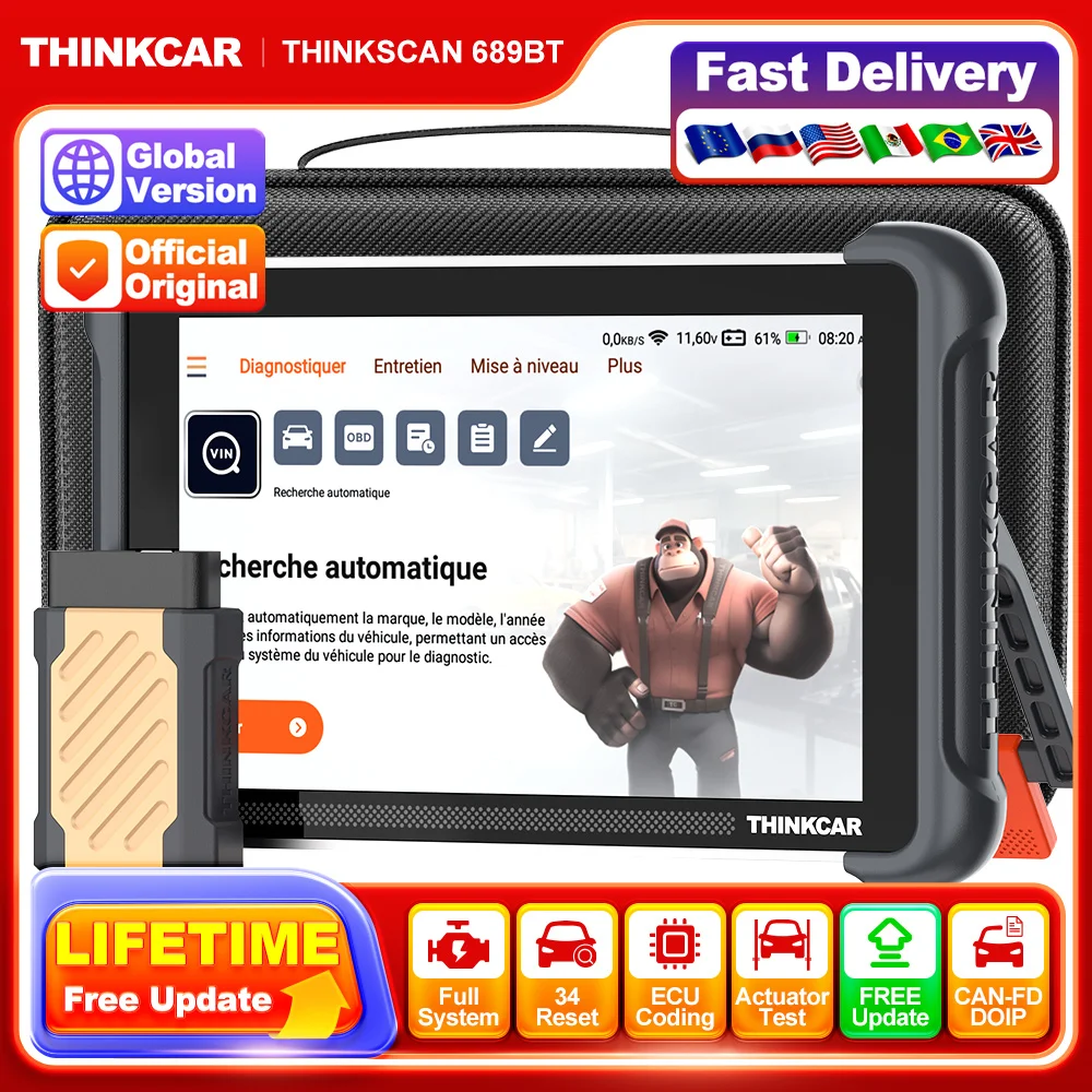 MUCAR VO7 Professional Auto OBD2 Scanner sistema completo codifica ECU Test bidirezionale strumenti diagnostici automobilistici