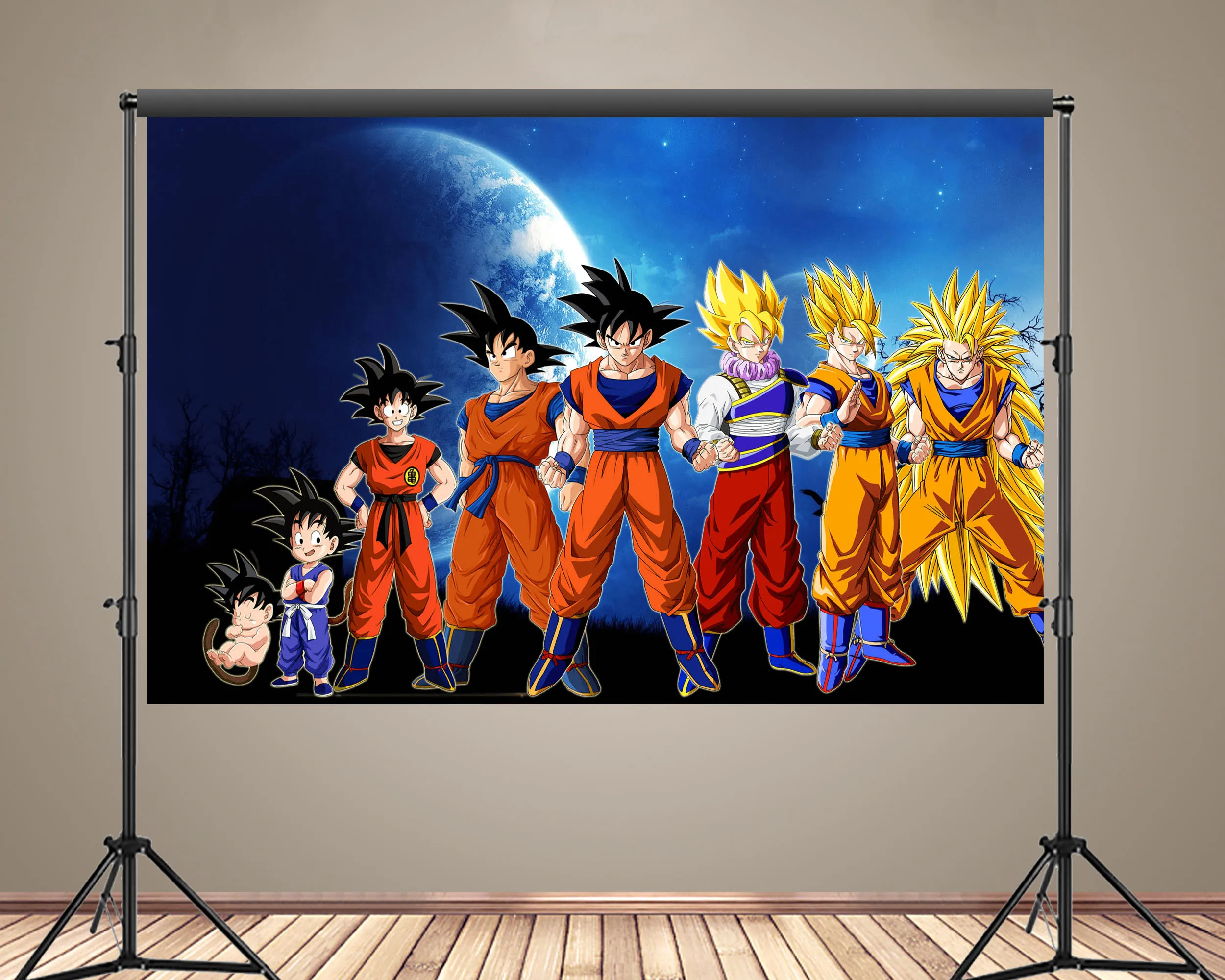 Dragon Ball Backdrop Kids Boys Birthday Party Decoration Goku Photography Background Baby Shower Photo Banner Props Custom Cover