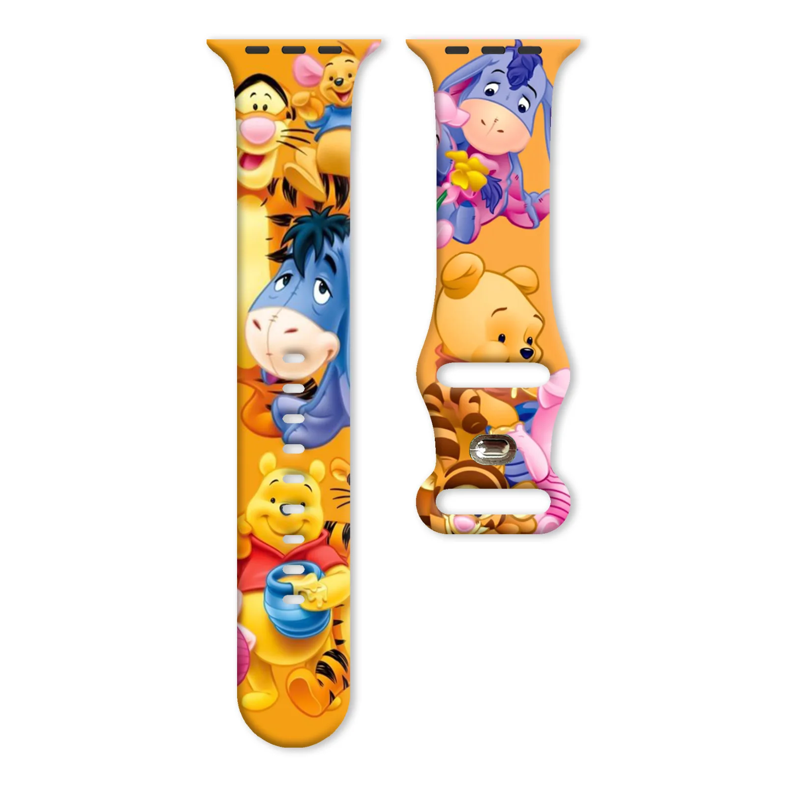 

MINISO Colorful Character Print Strap for Apple Watch 11 10 9 Silicone Band Replaceable Bracelet for iWatch 44/42/41mm Watchband