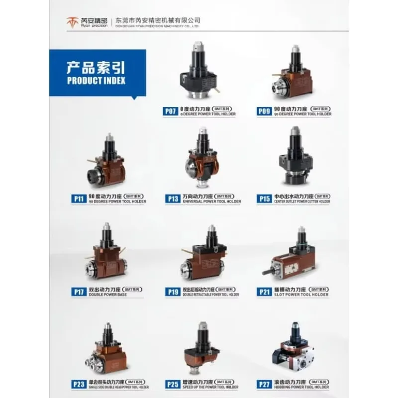 Precision High Precision 0° BMT65 BMT55 BMT45 Live Tool Holder VDI Driven Tooling Head For CNC Lathe Turning Milling