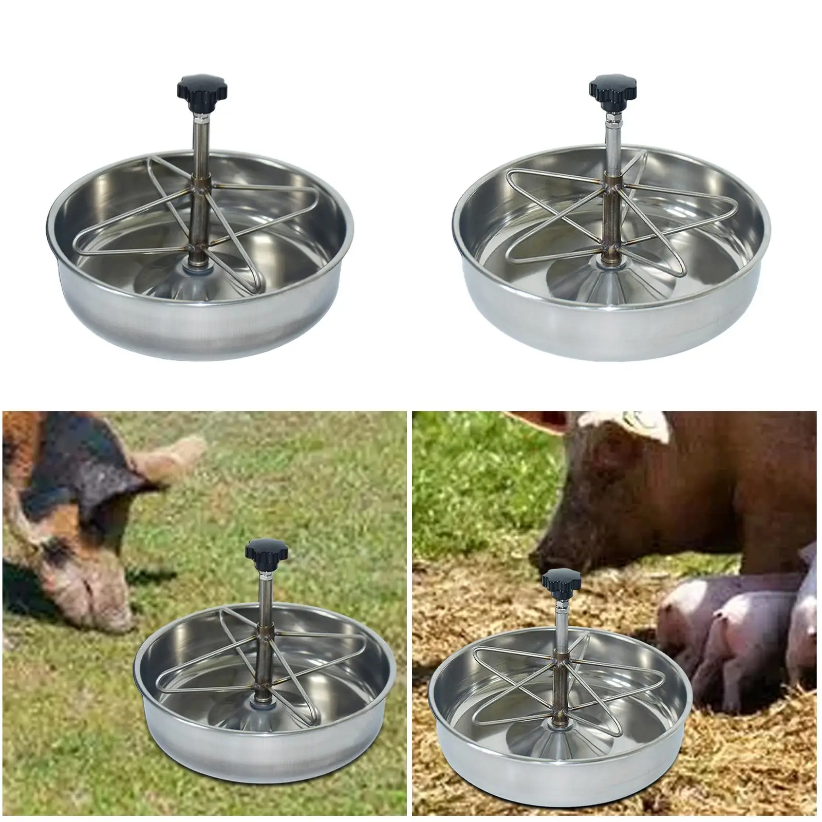 Comedero acero inoxidable doble para perros – Bol antideslizante - imagen 4