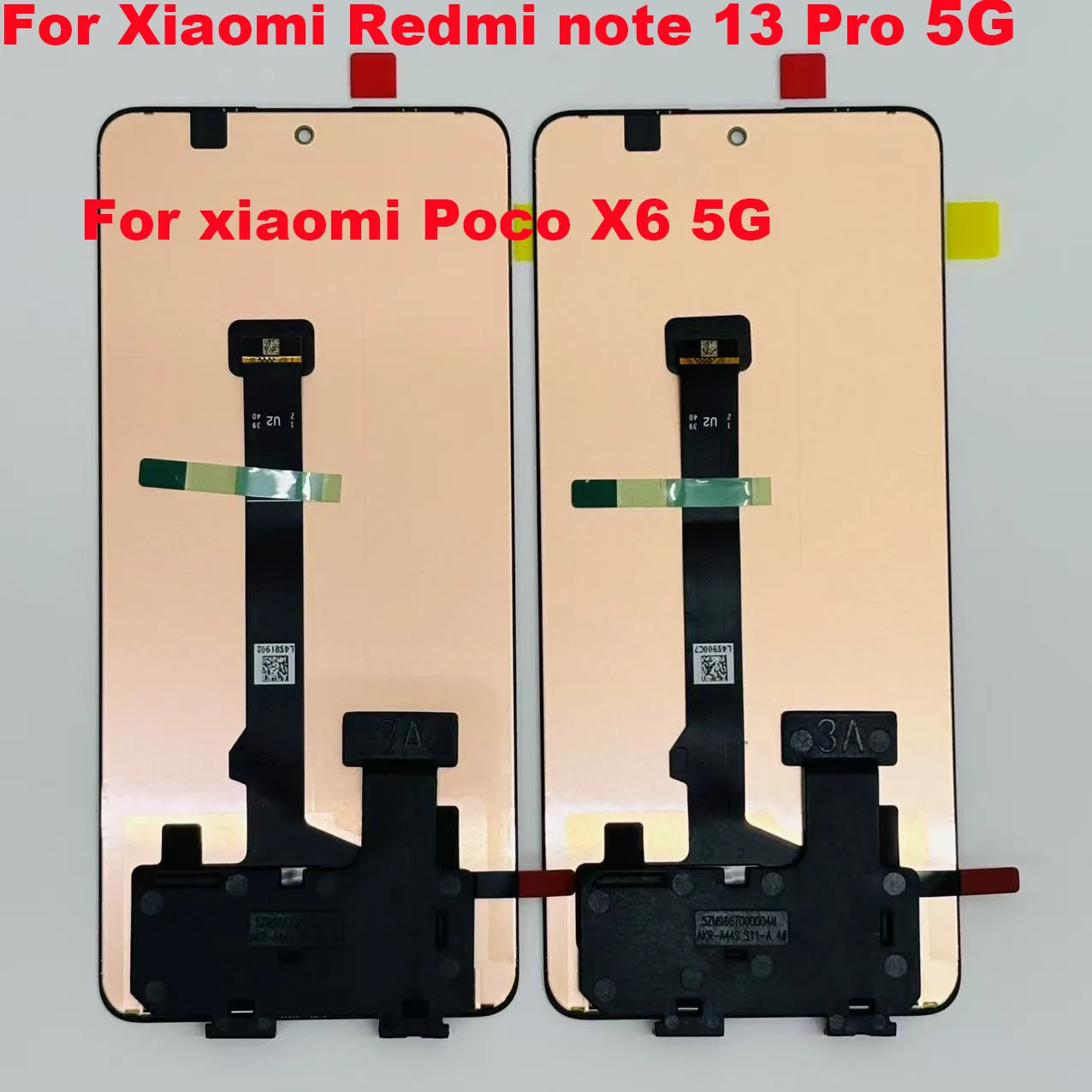 Oryginalny wyświetlacz AMOLED 120Hz 6.67'' z ramką do Xiaomi Redmi Note 13 Pro 5G, ekran dotykowy (digitizer) do Xiaomi Poco X6 5G — zdjęcie produktu 4
