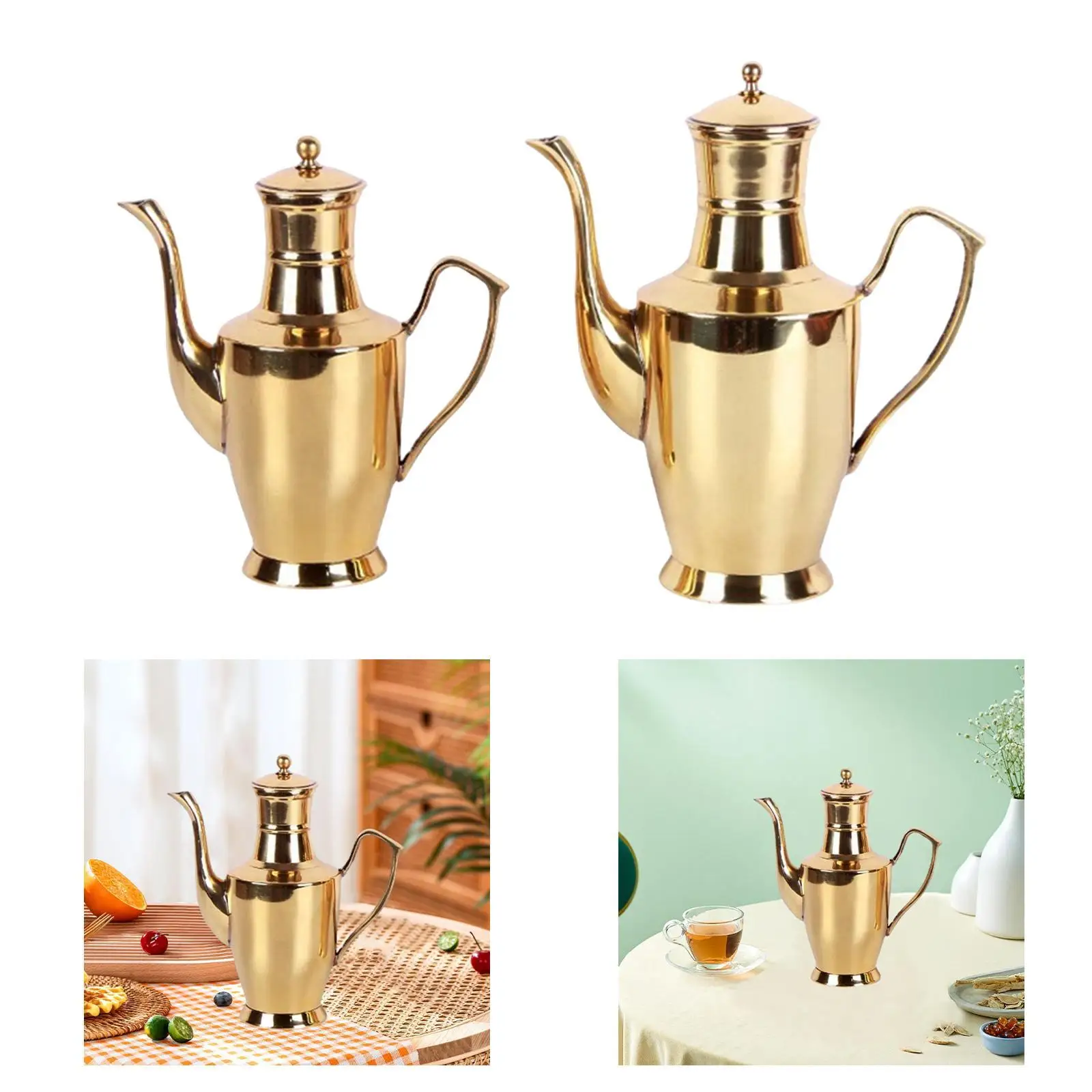 Copper Tea Kettle Multiuse Kitchen Copper Cruet for Restaurant Hotel Kitchen