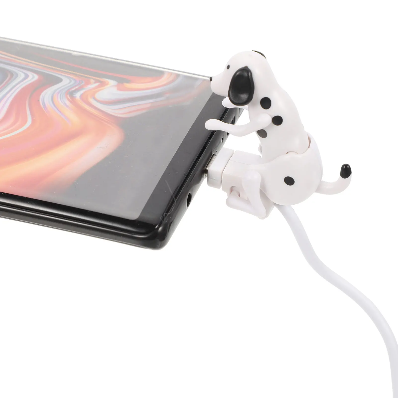 Cables de carga divertido perro tipo C adaptador de carga línea de carga duradera carga de teléfono Cable USB rápido accesorios de teléfono