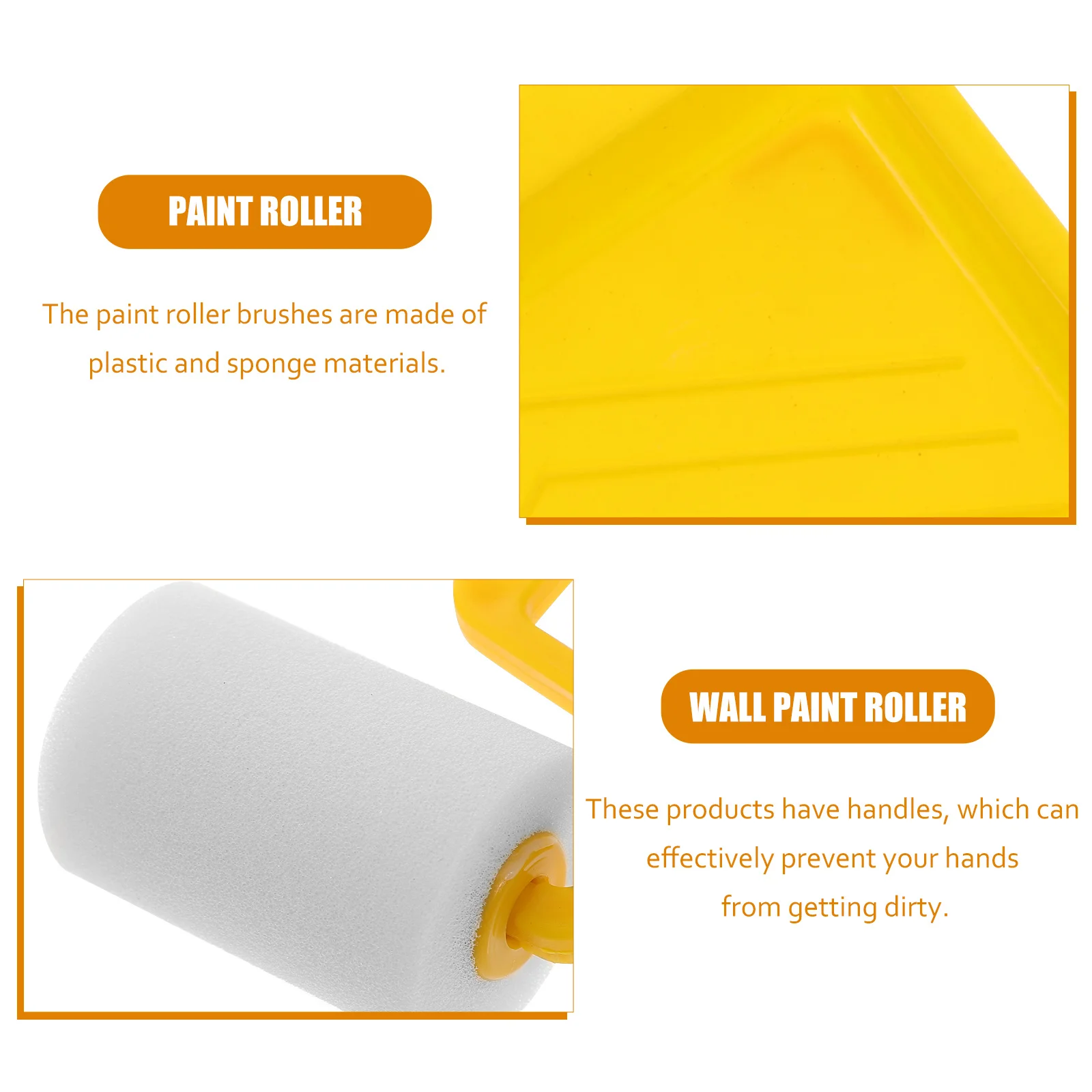 

1Set Painting Roller Brush Set High Efficiency Wall Coating Tool for Interior Decoration Renovation Projects Beginner to Expert