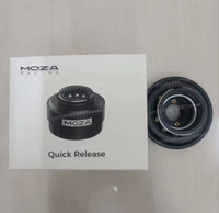 .MOZA Racing Quick Release Adapter Originate from real racing car Aviation grade aluminum alloy housing Quality assurance