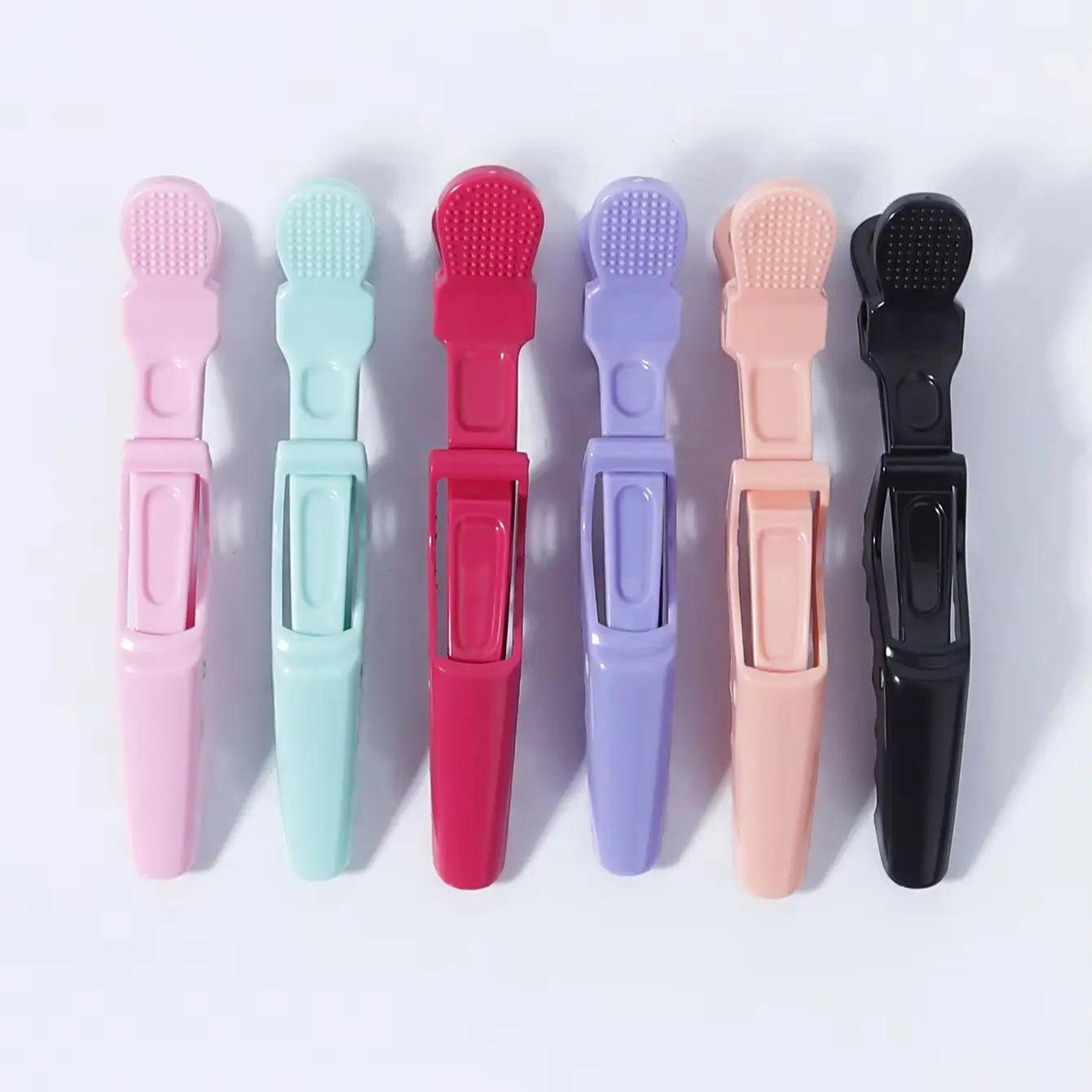 Hairdressing crocodile clip set, duckbill partition positioning clip, anti slip strong fixation, special for real hair wigs