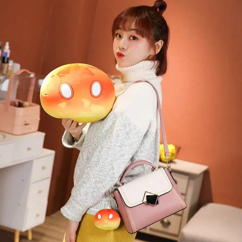Genshin Impact Slime Plush Toy Soft Stuffed Round Anime Pillow Home Sofa Cushion Themed Doll For Anime Game Fans Birthday Gift view 3