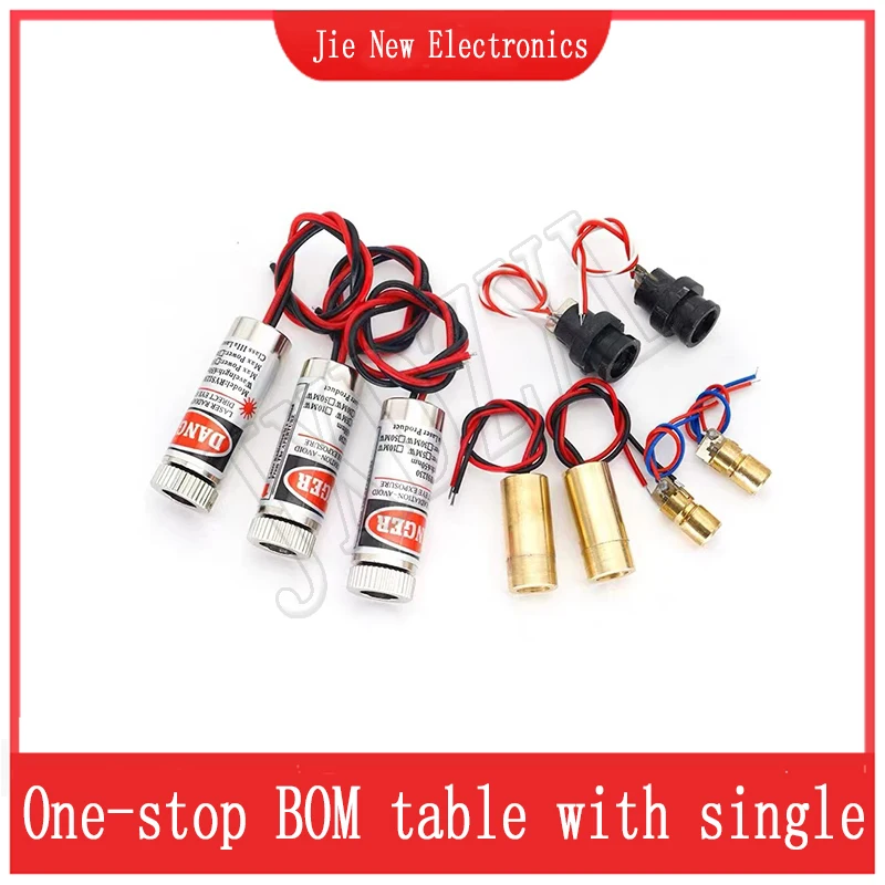 1PCS 650nm 5mW Red Point /Line / Cross Laser Module Head Glass Lens Focusable Focus Adjustable Laser Diode Head Industrial Class