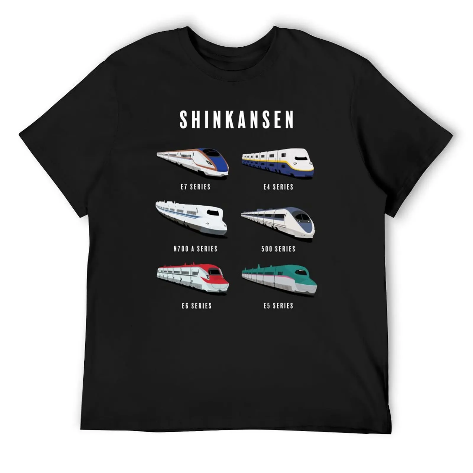 

Japanese Shinkansen Bullet Trains Artwork T-Shirt boys animal print Funny t-shirts for a boy mens t shirt