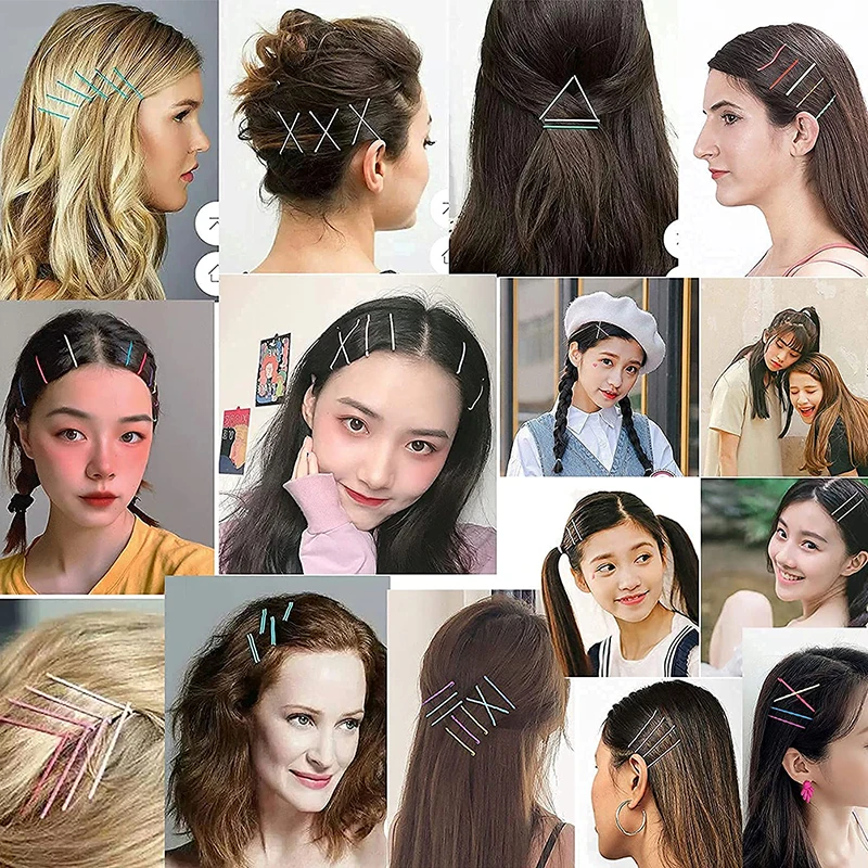 Pinzas para el pelo para mujer, horquillas, pasadores, horquillas, pinzas para el pelo, conjuntos de accesorios de peinado de Color caramelo Simple,