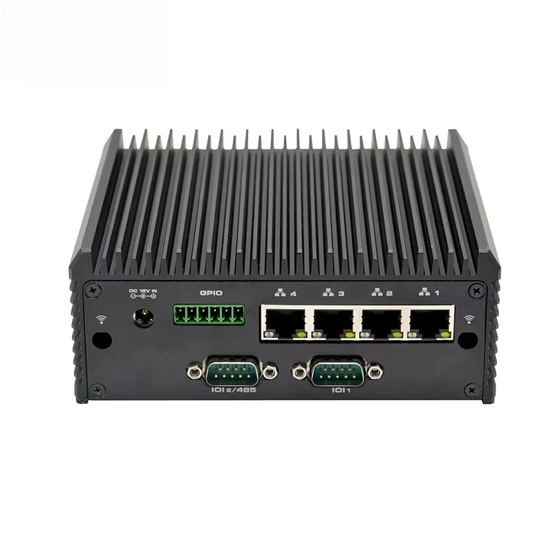 

Fanless Embedded Industrial Mini Pc Intel J4125 Win 10 11 Linux Ubuntu Ddr4 Ssd 4 LAN 2 COM DC 12V Machine VisionRAM/ROM NONE