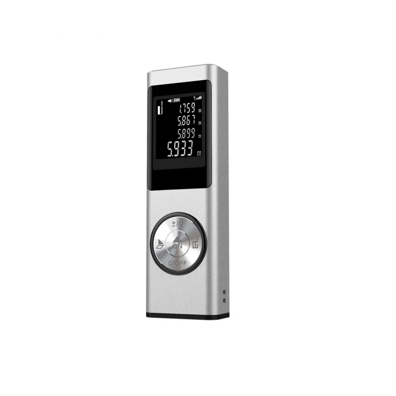 60m High-Precision Laser Distance Meter, Handheld Electronic Measuring Tape - Tey-C Upgrade with USB Rechargeable Battery