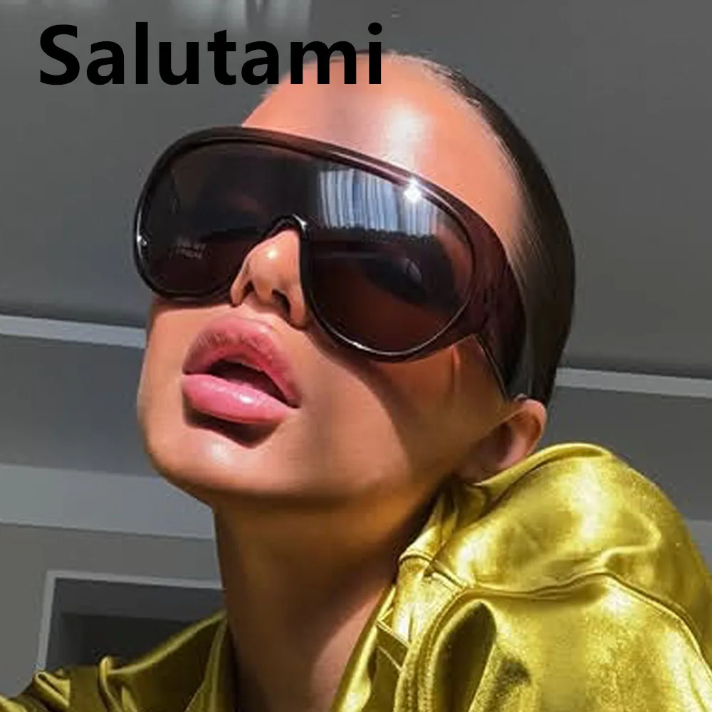 Popular Oversized Pilot Sunglasses Women Fashion Luxury Big Frame Gradient Sunglasses Retro Classic Thick Shades Sun Glasses Man