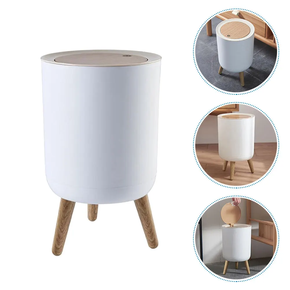 

1Pcs High-Capacity Press Trash Can Home Kitchen Waste Container Simple Design Large Storage Functional Versatile