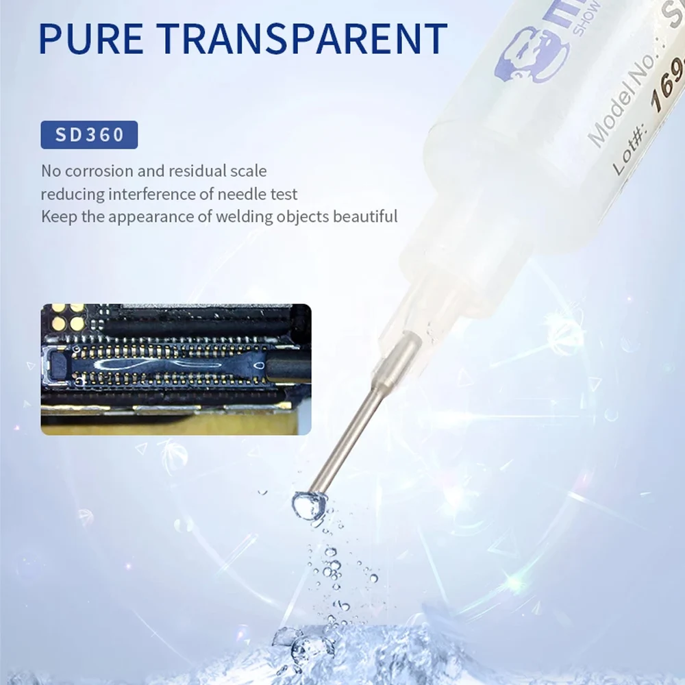 MECHANIC Solder Paste 10CC Icing No-Clean Welding Advanced Transparent Oil Flux Booster For PCB SMD BGA SMT Soldering Repair