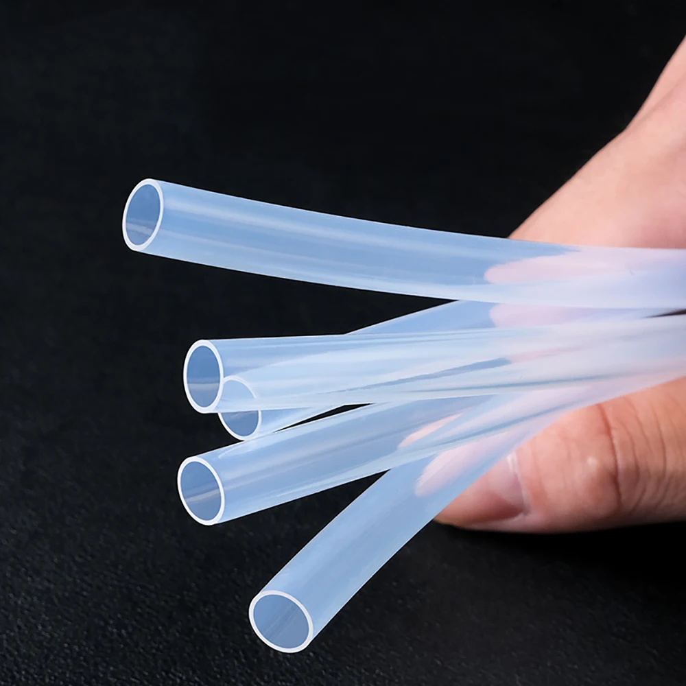 1-6 Meters FEP Transparent Tube Plastic Hose Acid Alkali Resistant&oil Resistant Inner Dia 1.6-14mm Outer Dia 3.2-16mm