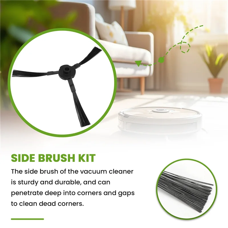 A006-6PCS فرشاة جانبية للمكنسة الكهربائية Ecovacs مكانس كهربائية للكنس CR120/CEN540/X50