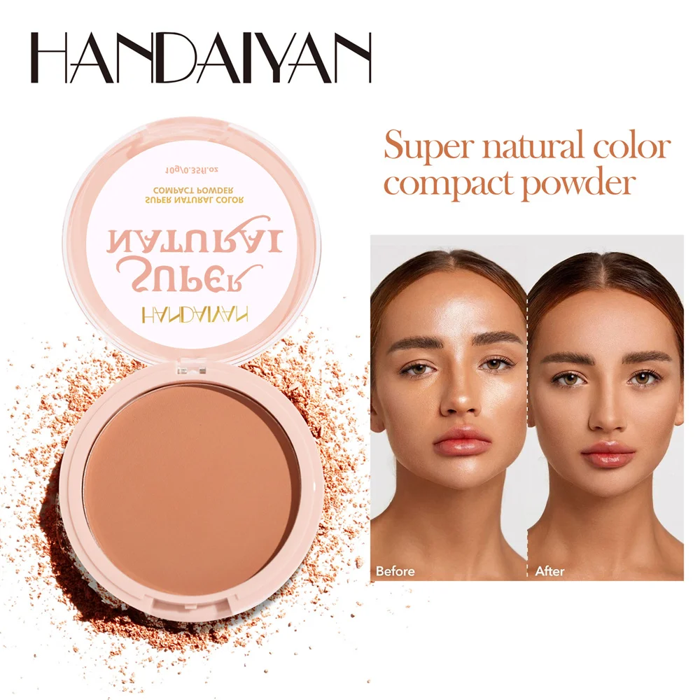 HANDAIYAN 8Colors Face Setting Cushion Compact Powder Oil-Control Lasting Waterproof Matte Smooth Finish Concealer Cosmetics