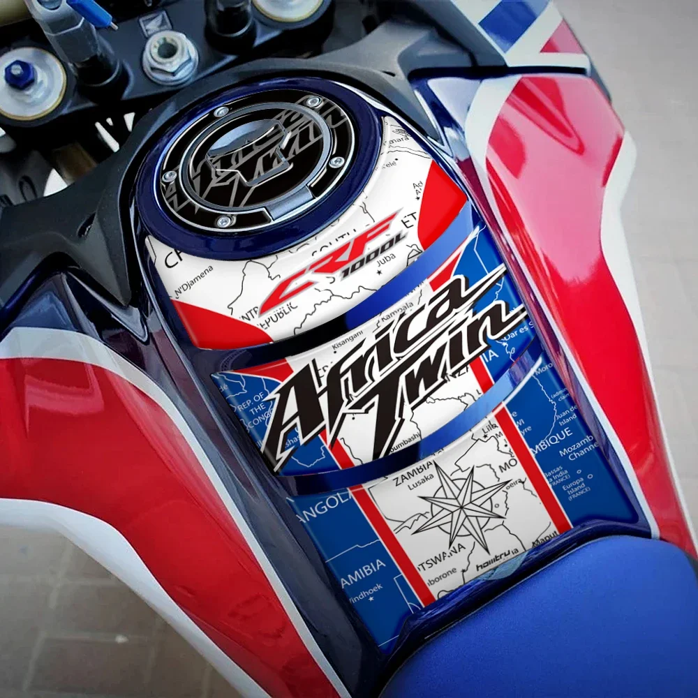 3D Resin Motorcycle Tank Pad Protector Sticker for Honda Africa Twin 2016-2019 decoration