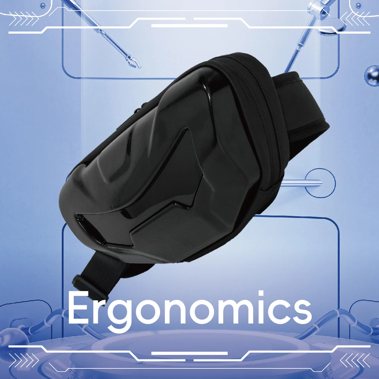 دراجة نارية ركوب حقيبة كتف لوي موتو جيب LED على ظهره حقيبة الهاتف المحمول حقيبة كروسبودي الرجال الذكية عرض على ظهره #5