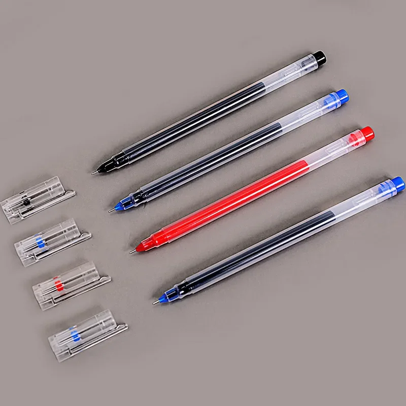 Gel Pen 05mm Black Blue Red Ink Large Capacity Smooth Writing School Student Office Stationery