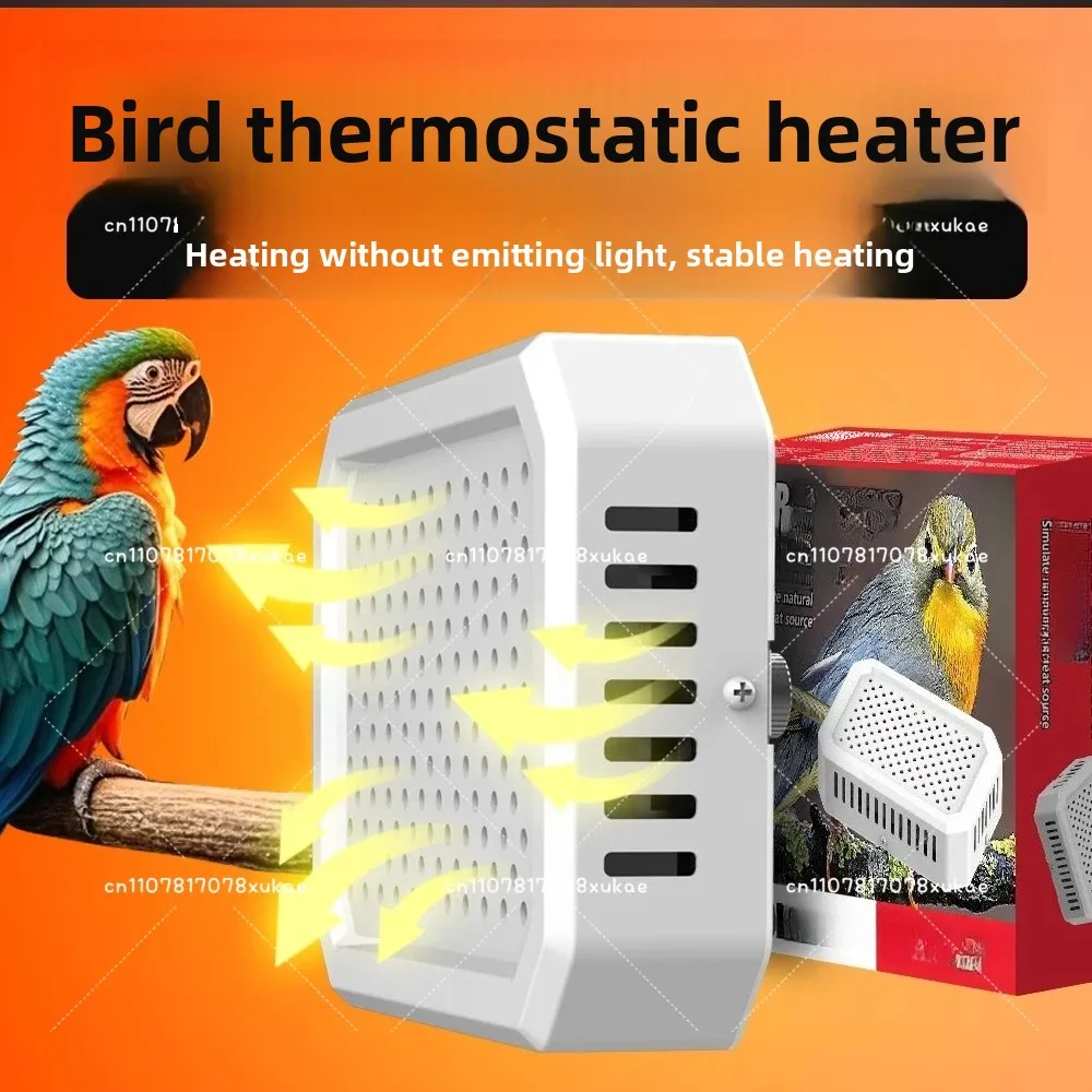 Bird Heater Thermostatic Poultry Warmer for Chicken Coop Parakeet Macaw Guinea Fowl Lizard Roosting Nesting Habitat Supplies