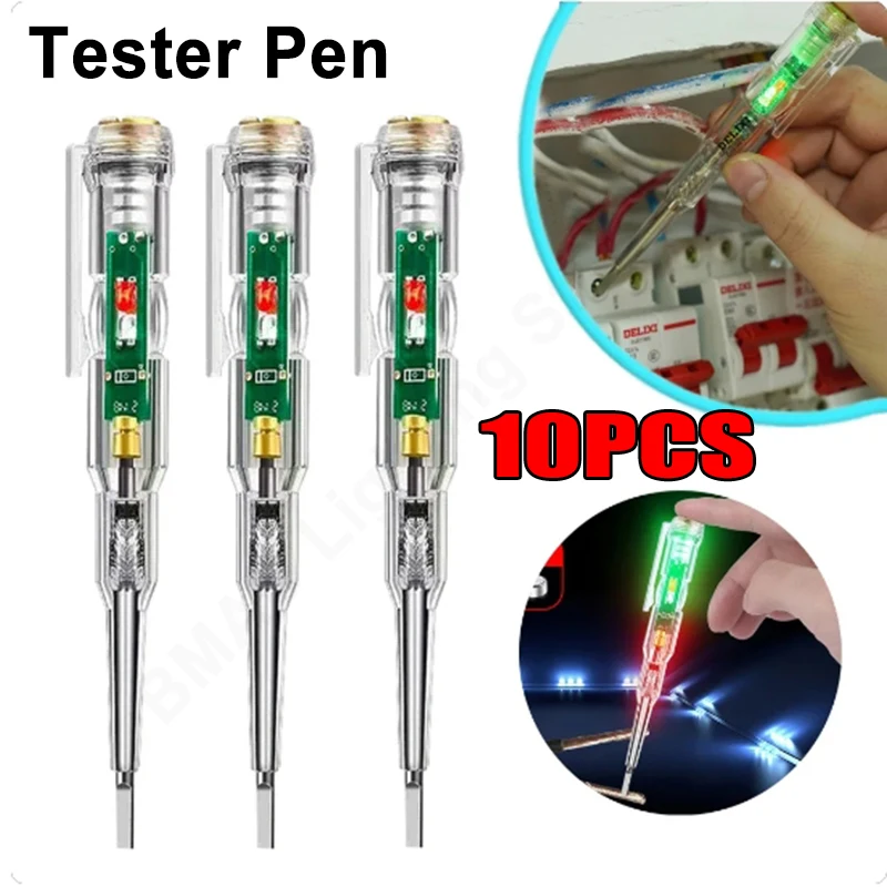 1/2/3pcs Intelligent Voltage Tester Pen With LDE Induction Power Detector Pen Electrical Screwdriver Indicator Circuit Tester