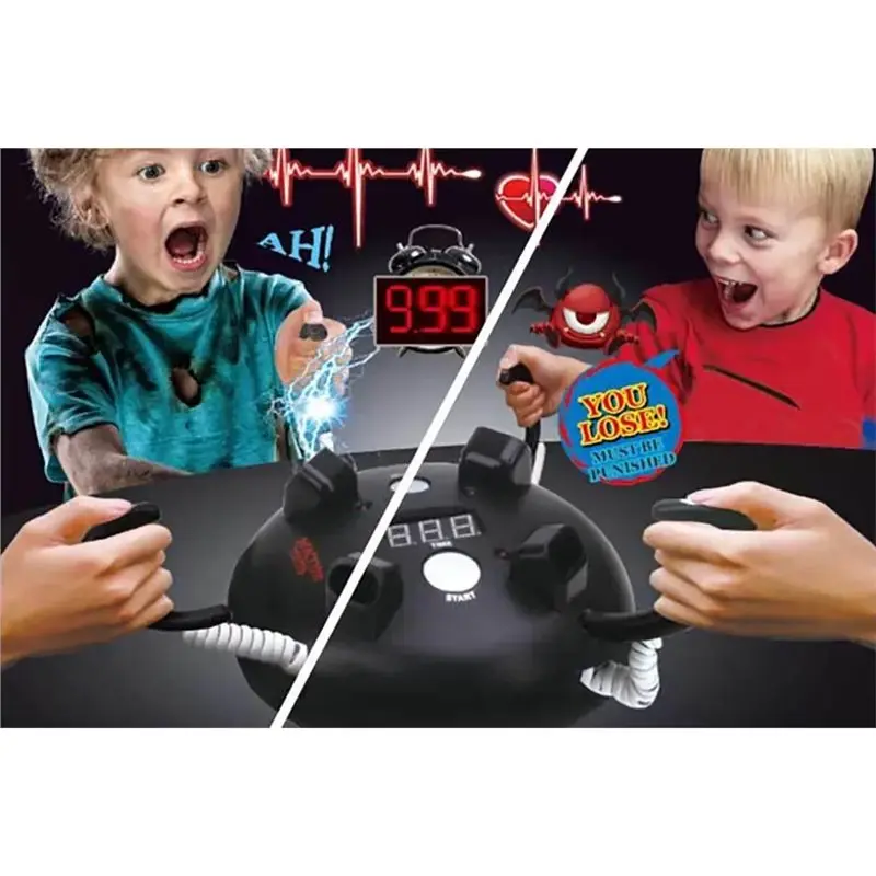 B05C-Truth Or Dare Finger Challenge Electric Shock Game Lie Detector Roulette For Friends Family Adults Kids