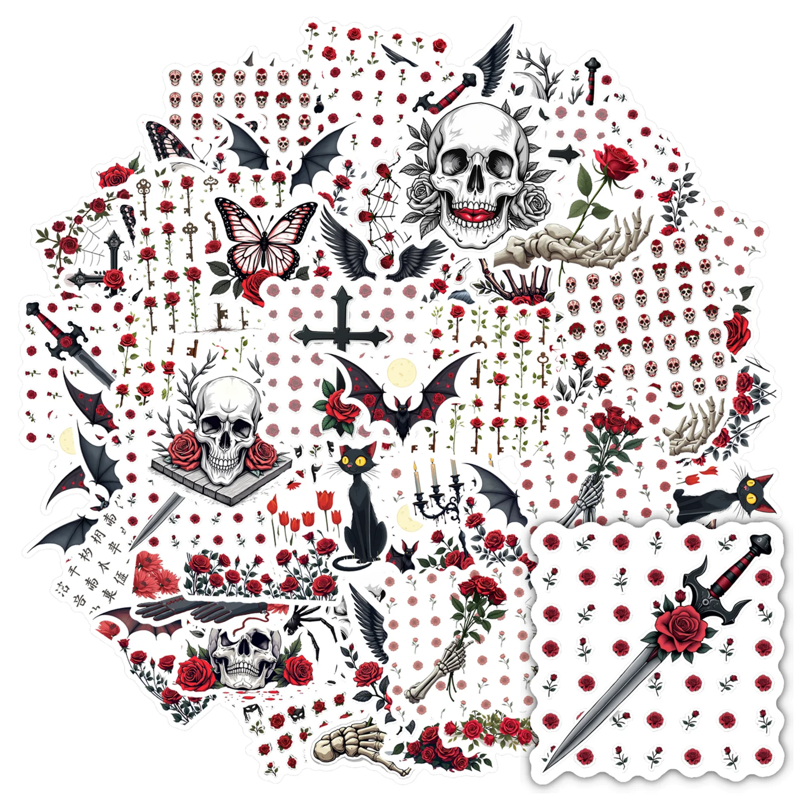 35-150-шт-элегантные-наклейки-с-розами-винтажные-канцелярские-наклейки-с-воронами-наклейки-«сделай-сам»-для-телефона-гитары-ноутбука-ноутбука