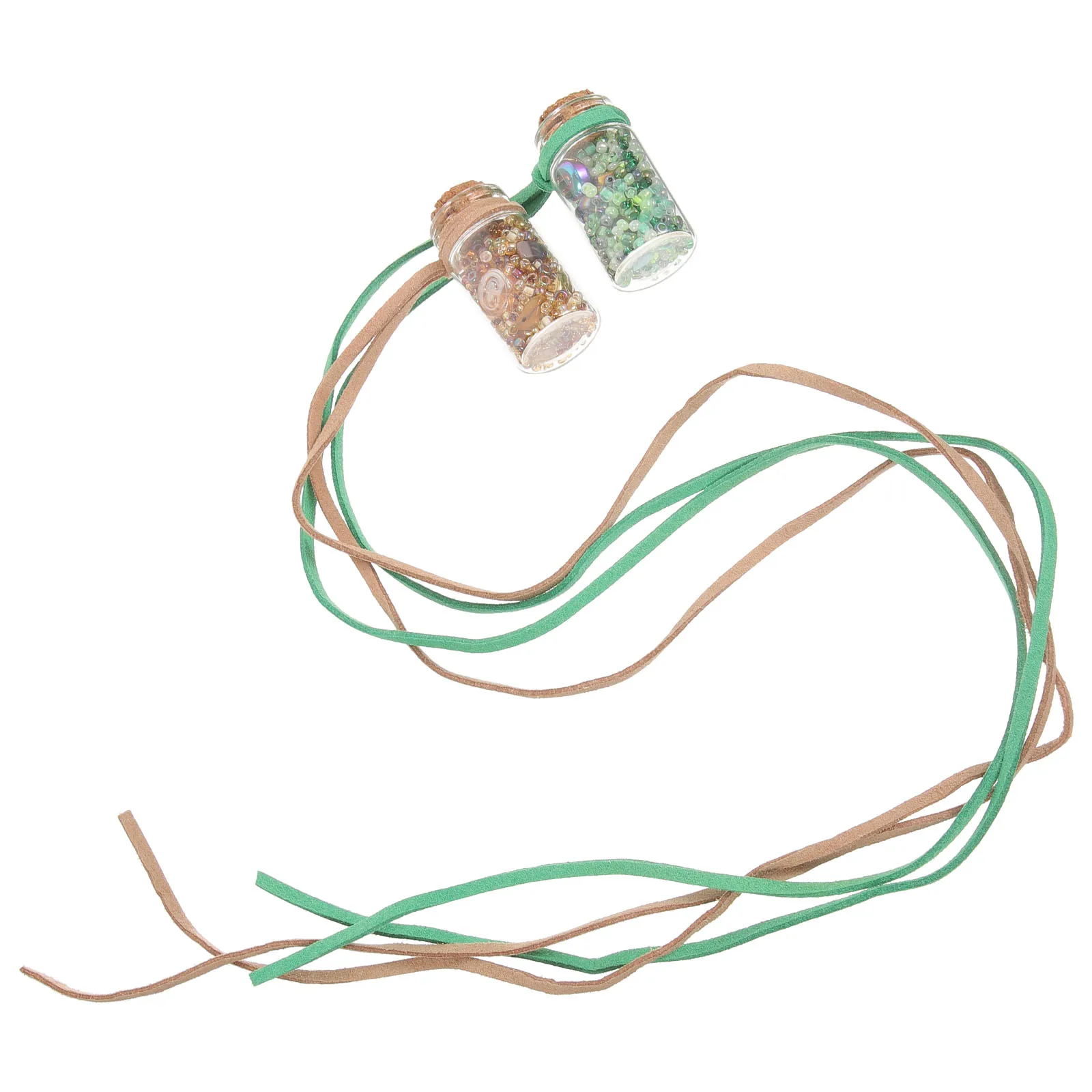 

1Set Beads Bottle Set Mini Glass Bottles for Wishing Wedding Home Decoration DIY Craft Gift Wishing Bottle with Beads