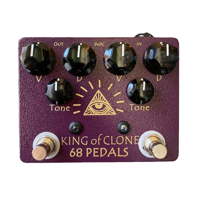 68pedals King Of Tone Overload Single Block Effector Analog King Of Clone  Overdrive Stompbox Man Remake Effect - Guitar Parts & Accessories -  AliExpress