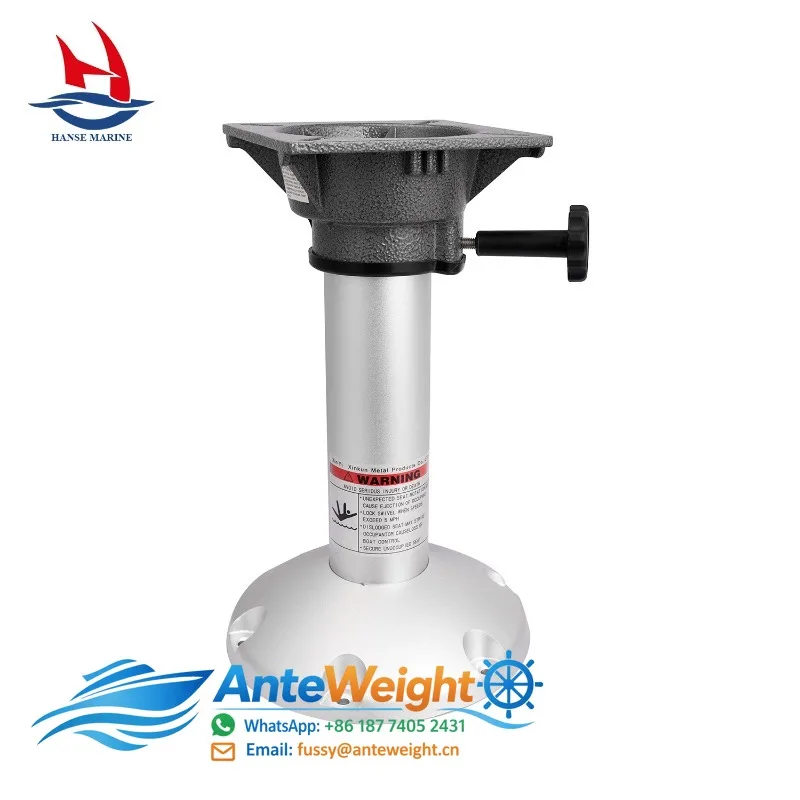 MARINE Wholesale Aluminium Fixed Pedestal for Boat Seat Customized High Quality Seat Pedestal