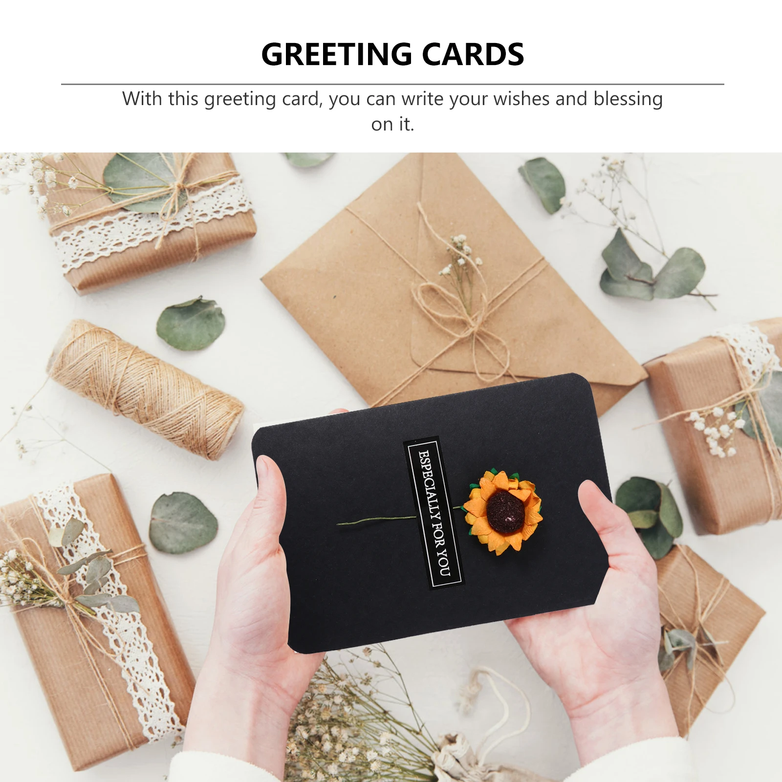 

10 Pcs Greeting Card Cute Cards Various Holiday Festival Embrace Greetings Label