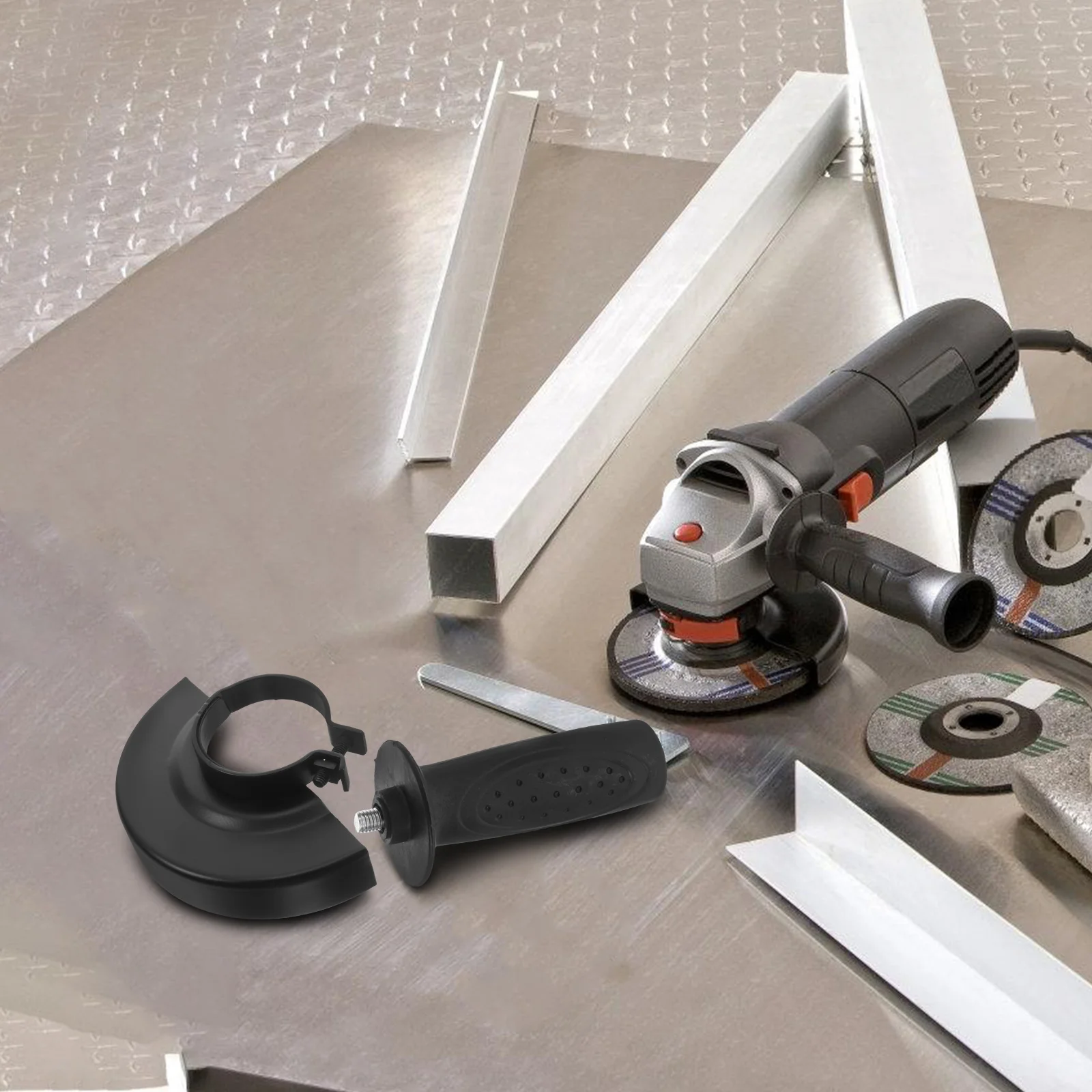 Accessoires de meuleuse d'angle, adaptateur d'arbre de 10Mm, écrou extérieur de 14Mm, conception de verrouillage triangulaire pour carrelage, bois, métal, accessoires d'angle, 6 pièces