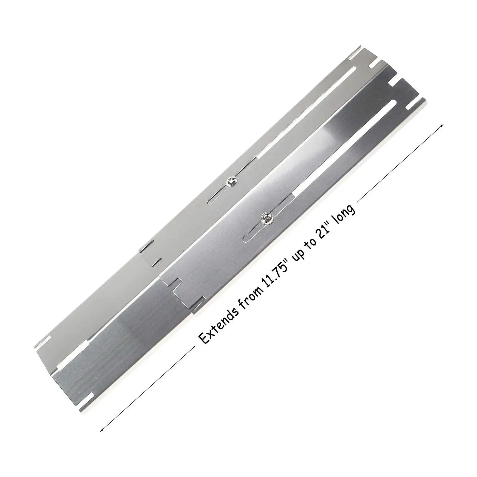 Replacement Grill Heat Plates, Guard Strip, Compatible Silver Heat Distributors,