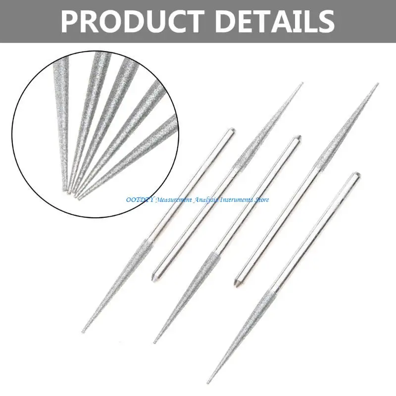 367D Diamond Grinding Rods 3mm Shank Bur Bit Needle Grinding Carving Tool Grinding