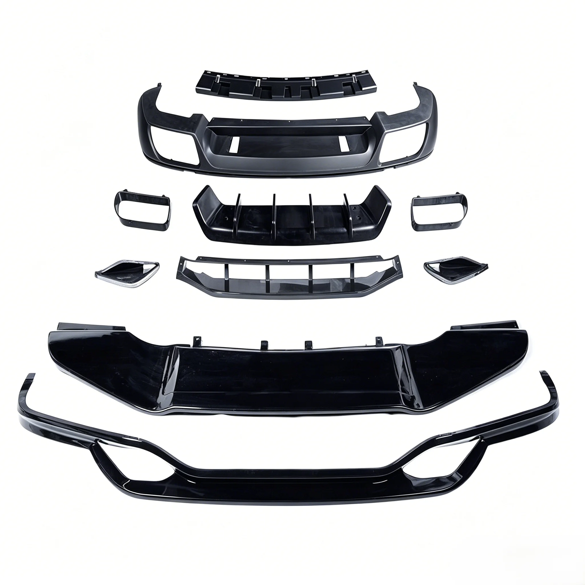Carbon Fiber Parts for Cayenne 11-14 23 Styles TKT Style Front Lip Rear Diffuser Kits Precise Fit Exterior Modification Parts