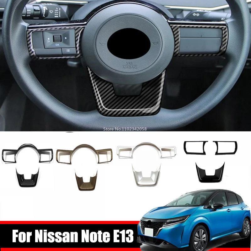 

Для Nissan Note E13 2020 2021 202 ABS карбоновый руль кнопка управления крышка наклейка аксессуары для интерьера