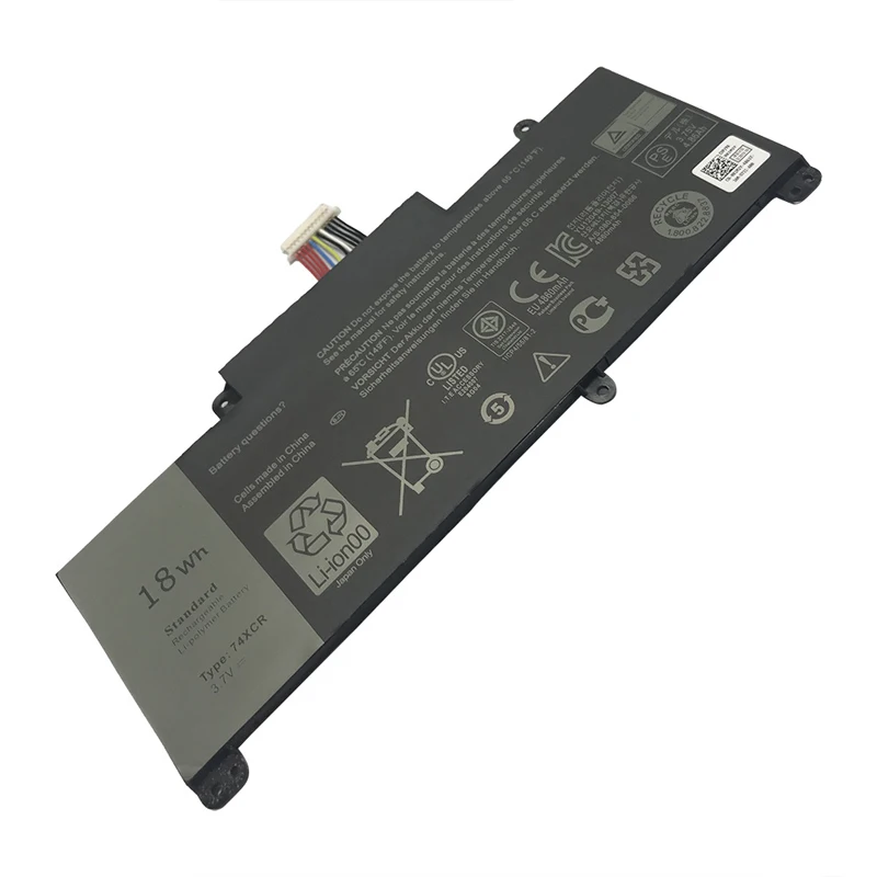 

74XCR 074XCR Replacement Laptop Battery for Dell Venue 8 Pro 5830 T01D X1M2Y VXGP6 Tablet 3.7V 18Wh/4860mAh