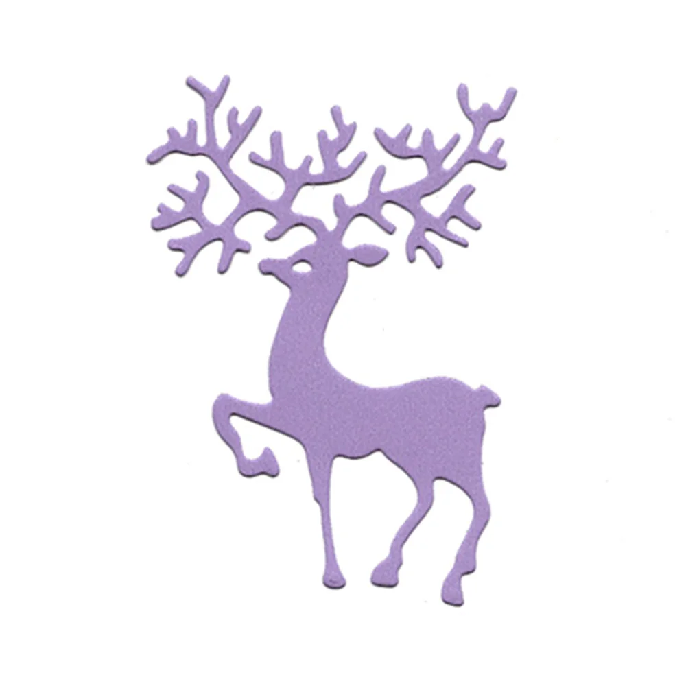 قوالب قطع معدنية من الأيائل لصنع البطاقات، قالب ألبوم الصور، استنسل DIY حرفي مصنوع يدويًا على شكل حيوان