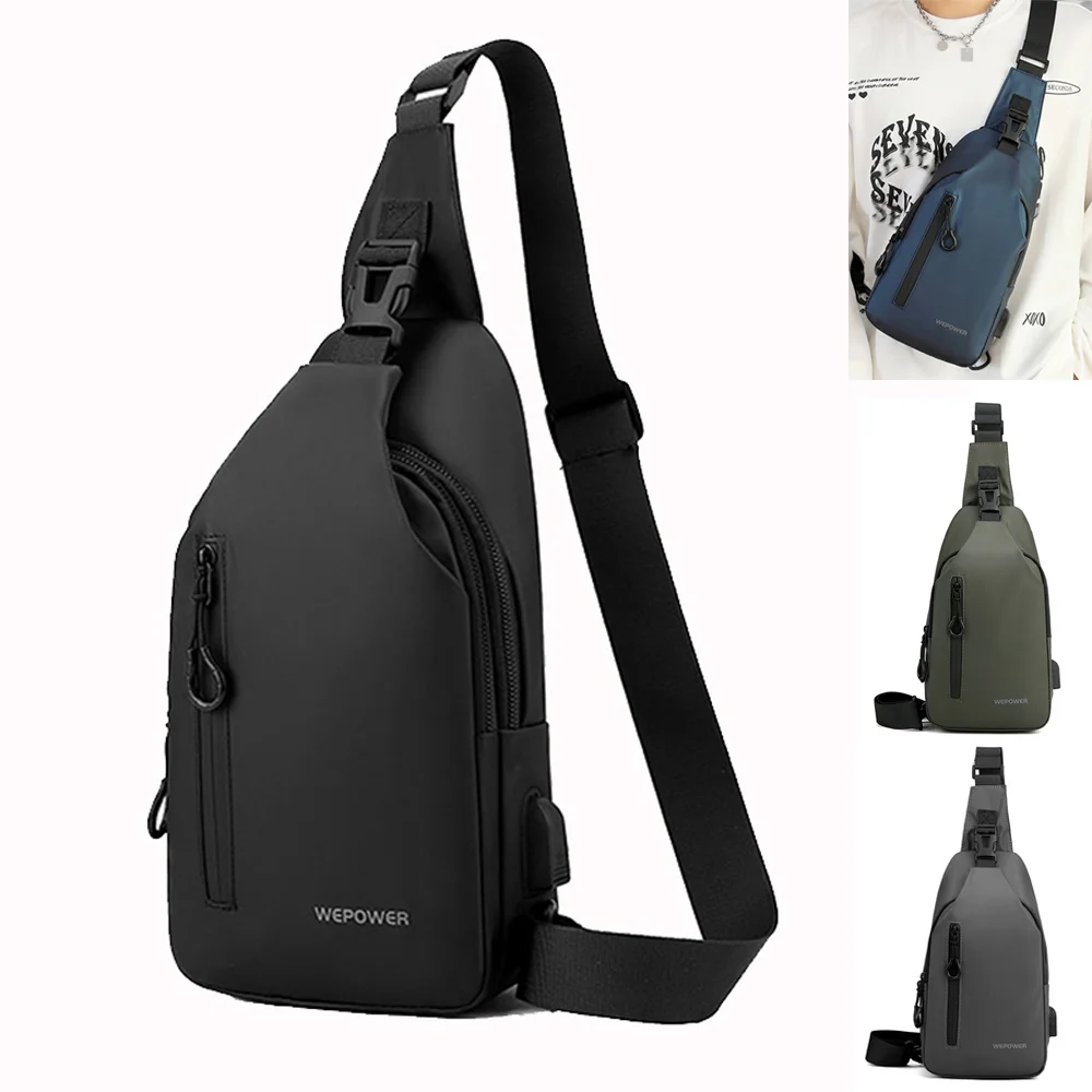 

Men Cross Body Shoulder Chest Bag Sling Backpack Travel Fashion Designer Small Waterproof Nylon Male Purse Side Messenger Bag