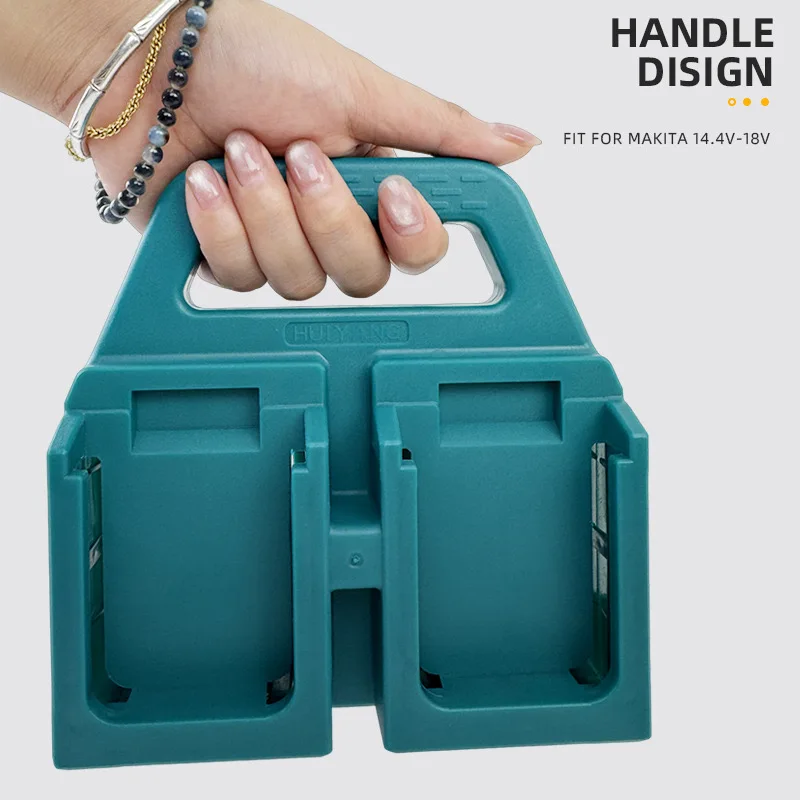 4/6-Slot Battery Mount Holder Portable Storage Rack Basket Bracket Holder For Makita 18V Battery (NO Batteries)
