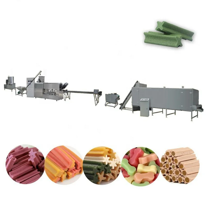 Dog Chew Food Making Equipment Plant Dog Chew Stick Making Machine Chewing Gum/ Bubble Gum Making Line