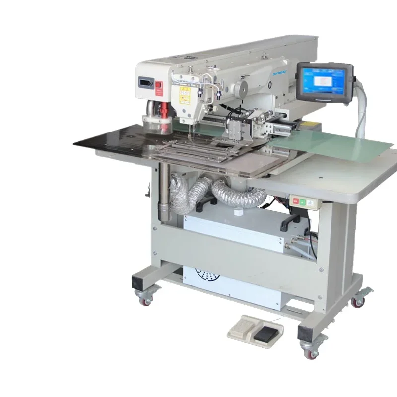 Fully automatic computer laser bag opening machine, clothing denim,  zipper bag placket multi-function machine