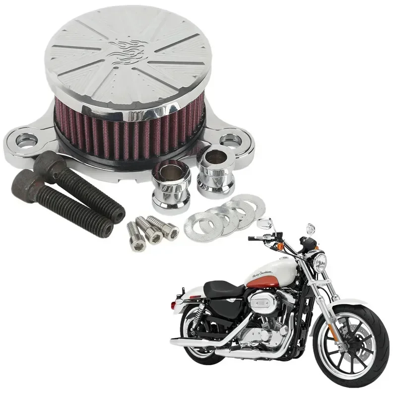 

For Harley Sportster 883 1200 2004-2016 2015 Motorcycle Acsessories Flame Style Air Cleaner Intake Filter