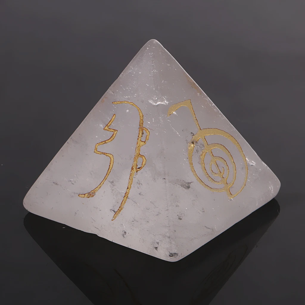 Pyramid Powerful Energy Gemstone Gemstones and Crystals Natural Stone Pendant Style for Calm Focus and Balance